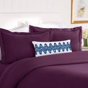Elegant Comfort 1500 Series Full Bed Sheet Set, Deep Pocket Cooling Sheets, Purple