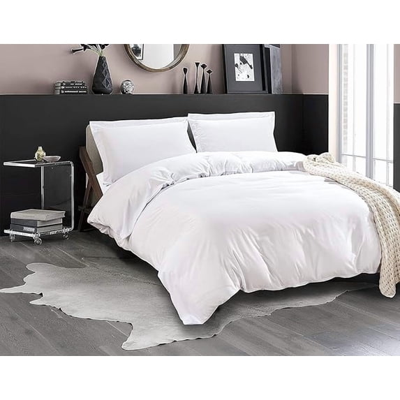 1500 Collection 3pc Duvet Covert , King/California King - White