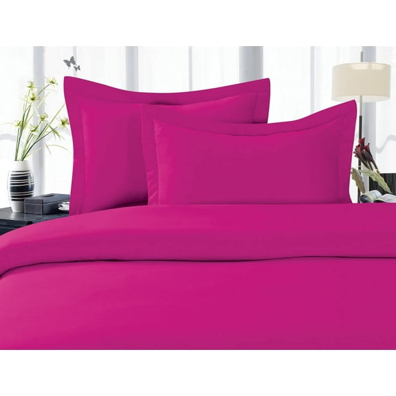Elegant Comfort 1500 Thread Count 2 Pieces Pillowcase King, Hot Pink