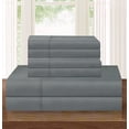 thumbnail image 1 of Elegant Comfort 1500 Series Full Bed Sheet Set, Deep Pocket Cooling Sheets, Grey, 1 of 4