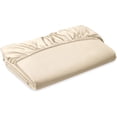 thumbnail image 1 of Elegant Comfort 1500 Series King Fitted Sheet, Deep Pocket Cooling Microfiber Bed Sheet, Cream, 1 of 4