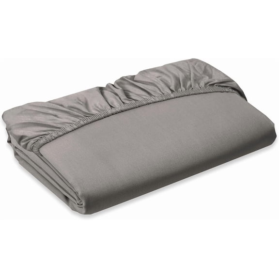 Elegant Comfort 1500 Premium Hotel Quality 1-Piece Fitted Sheet, All Around Elastic, Deep Pocket, Softest Quality Microfiber - Queen Gray