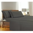thumbnail image 1 of Elegant Comfort 1500 Thread Count Grey Silk Sheet Sets Full (4 Pieces), 1 of 5