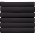 thumbnail image 1 of Elegant Comfort 1500 Thread Count Microfiber 6-Pack Fitted Sheet with Storage Pockets on Sides Full, Black, 1 of 5