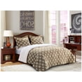 thumbnail image 1 of Elegant Comfort 1500 Thread Count Solid Print 3 Piece Sherpa Comforter Twin, Mocha, 1 of 5