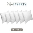 thumbnail image 1 of Elegant Comfort 18 x 18 Throw Pillow Inserts - 6-PACK Pillow Insert Poly-Cotton Shell with Siliconized Fiber Filling - Square Form Decorative for Couch Bed Inserts, , 18 x 18 inch, 1 of 3