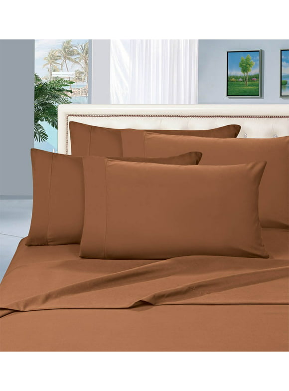 Elegant Comfort 1800 Series Deep Pocket 4pc Bed Sheet Set Bronze
