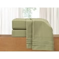 thumbnail image 1 of Elegant Comfort 1800 Series Deep Pocket 4pc Bed Sheet Set , Split King , Sage/Green, 1 of 4