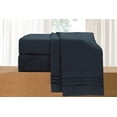 thumbnail image 1 of Elegant Comfort 1800 Series Deep Pocket 4pc Bed Sheet Set , Twin Black, 1 of 5