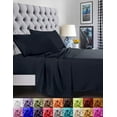 thumbnail image 1 of Elegant Comfort 1800 Series Deep Pocket 6pc Bed Sheet Set Split King Black, 1 of 7