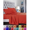 thumbnail image 1 of Elegant Comfort 1800 Series Deep Pocket 6pc Bed Sheet Set Split King Red 3Line, 1 of 7