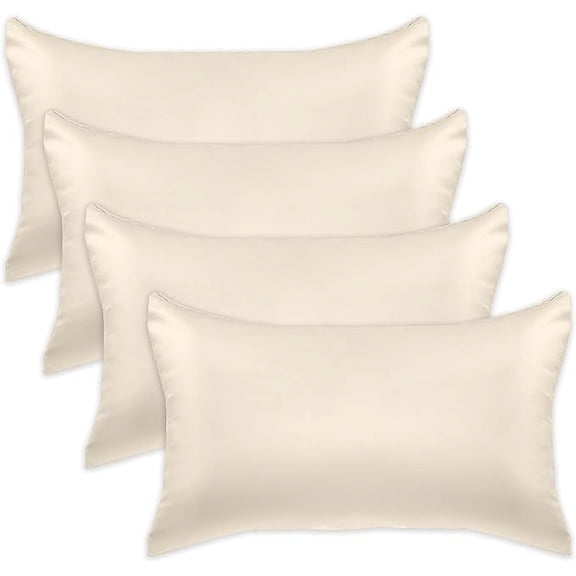 Elegant Comfort 2-PACK Cooling Viscose Pillowcase Set with Hidden Zipper closure, Silky Smooth for