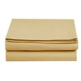 thumbnail image 1 of Elegant Comfort 2 Piece Flat Sheet Polyester Queen Gold Solid 1500 Thread Count, 1 of 2