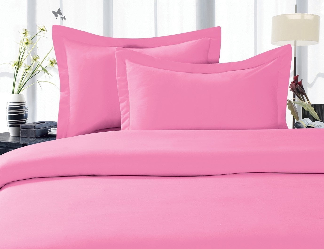 4-Pack Hotel Quality Pillowcases – 1500 Thread Count Microfiber, Wrinkle & Stain Resistant, Standard/Queen Size