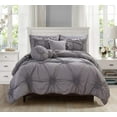 thumbnail image 1 of 10-PIECE Bed-in-a-Bag Sunflower Comforter Set Full/Queen Grey, 1 of 1