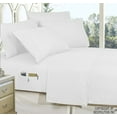 thumbnail image 1 of Elegant Comfort 3 Piece Bed Sheets Polyester Twin White 1500 Thread Count, 1 of 2