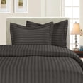 thumbnail image 1 of 1500 Series 3-Piece Damask Stripe Duvet Cover Set, Full/Queen, Light Blue, 1 of 2