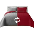 thumbnail image 1 of Elegant Comfort 3-Piece Quilted Reversible Bedspread Coverlet Set with Pillow Shams, Exquisite Majestic Stitching All Season Heavy Weight - Ultra Soft Premium Quilt- Twin XL, Burgundy/Gray, 1 of 5