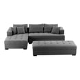 thumbnail image 1 of Elegant Comfort 3-Seat L-Shape Sectional Sofa Set, 1 of 14