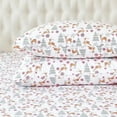 thumbnail image 1 of Elegant Comfort - 4 PIECE Holiday Christmas Flannel Cotton Sheet Set, Deep Pocket Fitted - Queen, Plaid Deer, 1 of 5