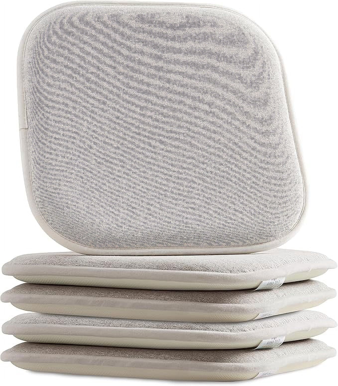 Elegant Comfort 4 Pack Chair Cushion Covers - Skid-Proof Rubber Backing ...