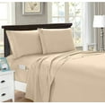 thumbnail image 1 of Elegant Comfort 1500 Series 4-Piece Smart Sheet Set with Side Storage Pockets, Full, Cream, 1 of 5
