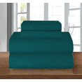 thumbnail image 1 of Elegant Comfort 4-Piece Bed Sheet Set, Three-Line Design 1500 Thread Count Quality Microfiber - Wrinkle and Fade Resistant - Deep Pocket, King, Marine Teal, 1 of 5