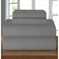 thumbnail image 1 of Elegant Comfort 6-Piece Bed Sheets - Microfiber 1500 Thread Count, California King Grey, 1 of 4