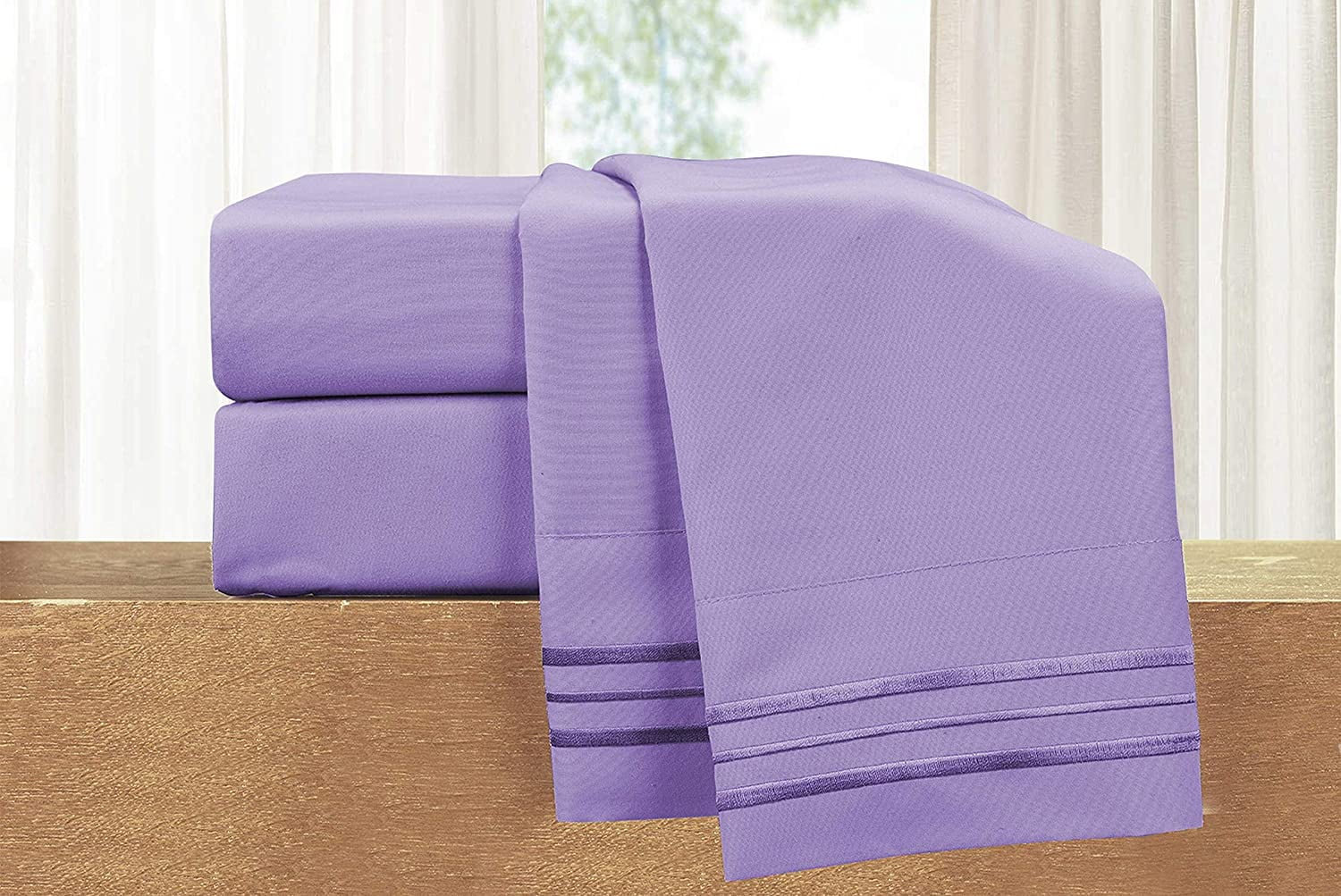 Elegante Comfort 4-PACK Almofadas Sólidas 1500 Thread Count