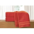 thumbnail image 1 of Elegant Comfort 4 Piece Bed Sheets King Red Texture 1500 Thread Count Polyester, 1 of 4