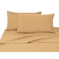 thumbnail image 1 of Elegant Comfort 4 Piece Bed Sheets Polyester Full Gold Solid 1500 Thread Count Fabric, 1 of 6