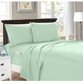 thumbnail image 1 of Elegant Comfort 1500 Series 4-Piece Smart Sheet Set with Side Storage Pockets, California King, Mint Green, 1 of 5