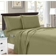 thumbnail image 1 of Elegant Comfort 1500 Series 4-Piece Smart Sheet Set with Side Storage Pockets, Full, Sage Green, 1 of 5