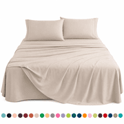 Elegant Comfort 4-Piece Microfiber Bed Sheet Set - Soft Breathable Cooling Hotel Sheets, Deep