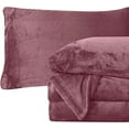 thumbnail image 1 of Elegant Comfort 4-Piece Velvet Plush Flannel Sheet Set Velvet Flannel Fleece Deep Pocket Sheet Set, 1 of 6
