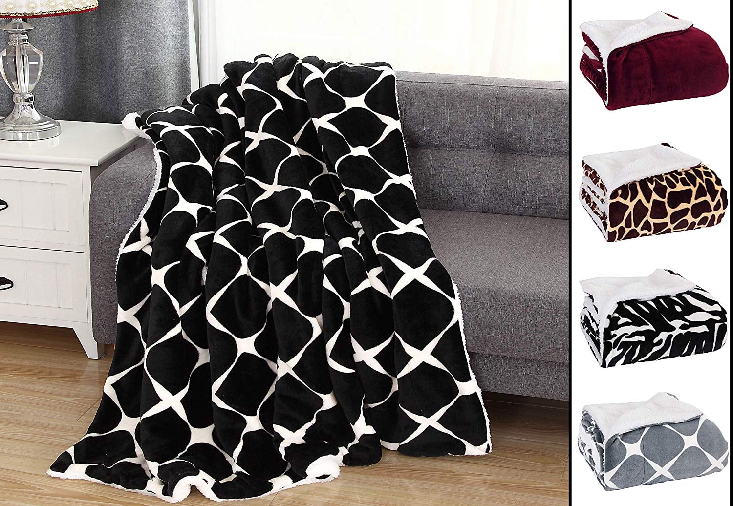 Elegant Comfort 50 x 60 Blanket Gift Christmas Throw