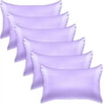 thumbnail image 1 of Elegant Comfort 6-PACK Cooling Viscose Satin Pillowcase Set with Hidden Zipper closure, Silky Smooth for Best Hair and Skin Care-Beautiful Gift Box-6-Piece Satin Pillowcase Set, Standard/Queen, Lilac, 1 of 8