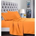 thumbnail image 1 of 6 Piece Bed Sheets ,Flat Sheet,Fitted and Pillowcase 1800 Series Bed Sheet set-Twin/Twin XL Elite Orange, 1 of 5