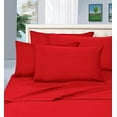 thumbnail image 1 of Elegant Comfort 6 Piece Bed Sheets Full Red Solid Print 1800 Series Microfiber, 1 of 4