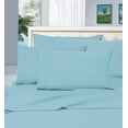 thumbnail image 1 of Elegant Comfort 6 Piece Bed Sheets Polyester King Blue Solid 1500 Thread Count, 1 of 4