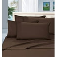 thumbnail image 1 of Elegant Comfort 6 Piece Bed Sheets Polyester King Brown Solid 1500 Thread Count, 1 of 4