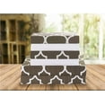 thumbnail image 1 of Elegant Comfort 6 Piece Bed Sheets Polyester King Quatrefoil Grey Quatrefoil, 1 of 3