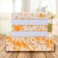 thumbnail image 1 of Elegant Comfort 6 Piece Bed Sheets Polyester King Tie Dye Orange Tie-Dye 1500 Series, 1 of 5