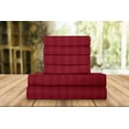 thumbnail image 1 of Elegant Comfort 6 Piece Bed Sheets Polyester Queen Stripe Burgundy Amaranth Stripe Sheet Set, 1 of 5