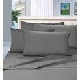 thumbnail image 1 of Elegant Comfort 6 Piece Bed Sheets Queen Gray Solid Print 1800 Series Polyester, 1 of 4