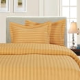 thumbnail image 1 of Elegant Comfort 6-Piece STRIPE Sheet Set, King, Gold, 1 of 2
