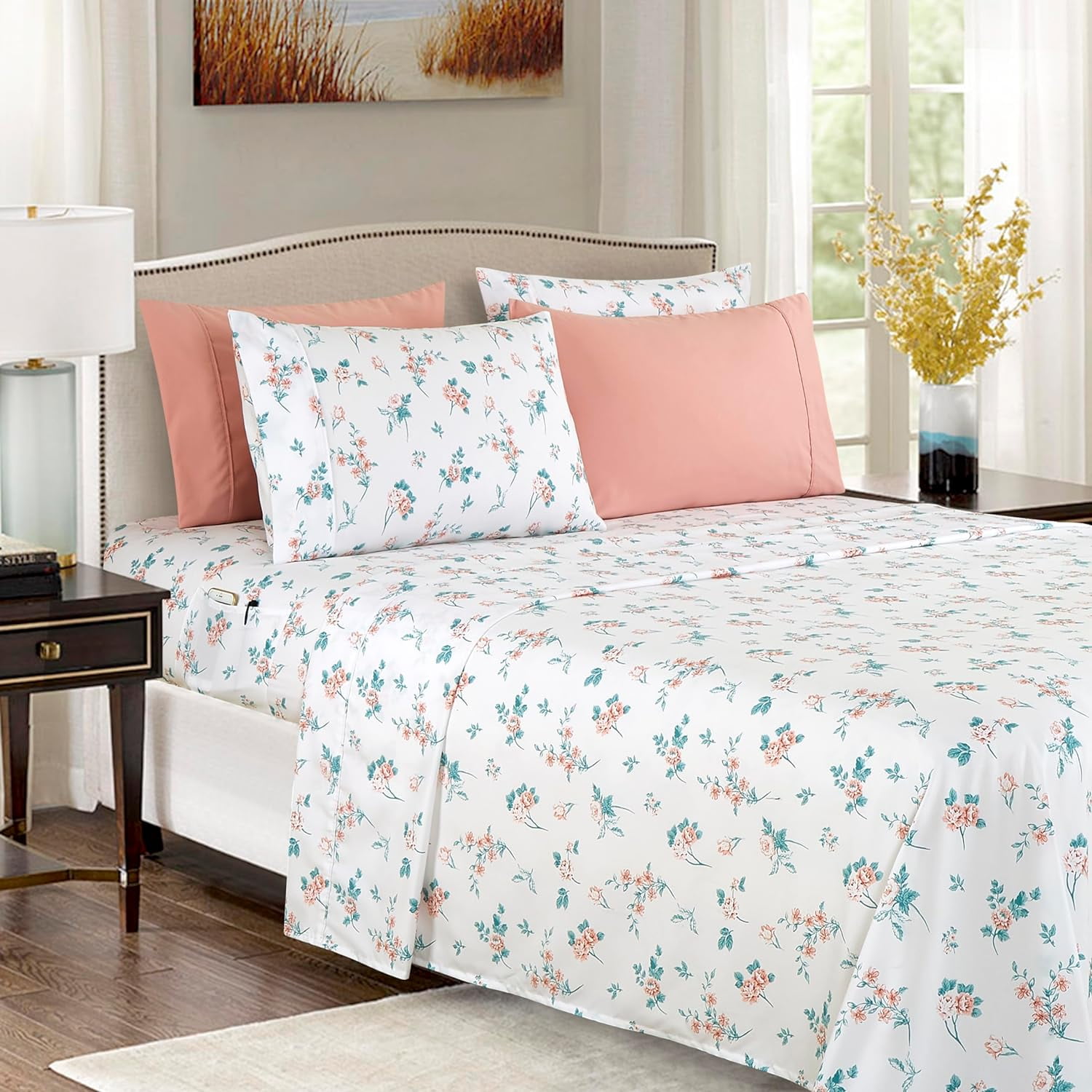 Elegant Comfort 6-Piece Sheet Set - 1500 Premium Hotel Quality