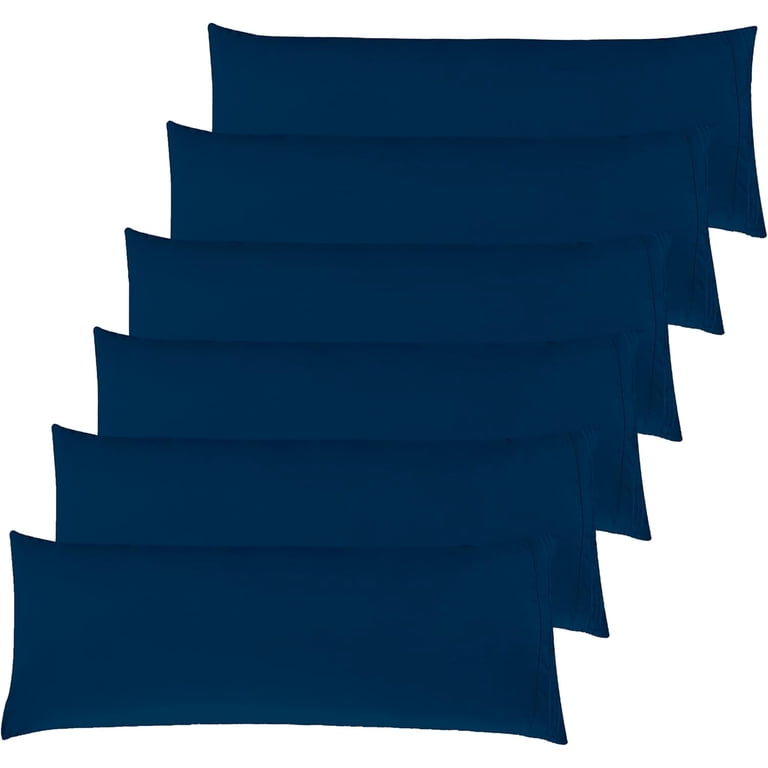 6-Pack King Pillowcases - 1500 Thread Count Microfiber, Hotel Quality, Wrinkle & Fade Resistant, Paradise Teal