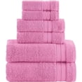 thumbnail image 1 of Elegant Comfort 6-Piece Towel Set - Three Line Popcorn Design, 100% Turkish Soft and Absorbent, 1 of 5