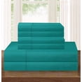 thumbnail image 1 of Elegant Comfort 6-piece Bed Sheet Set - Adjustable Bed Sheets, Full Turquoise, 1 of 4